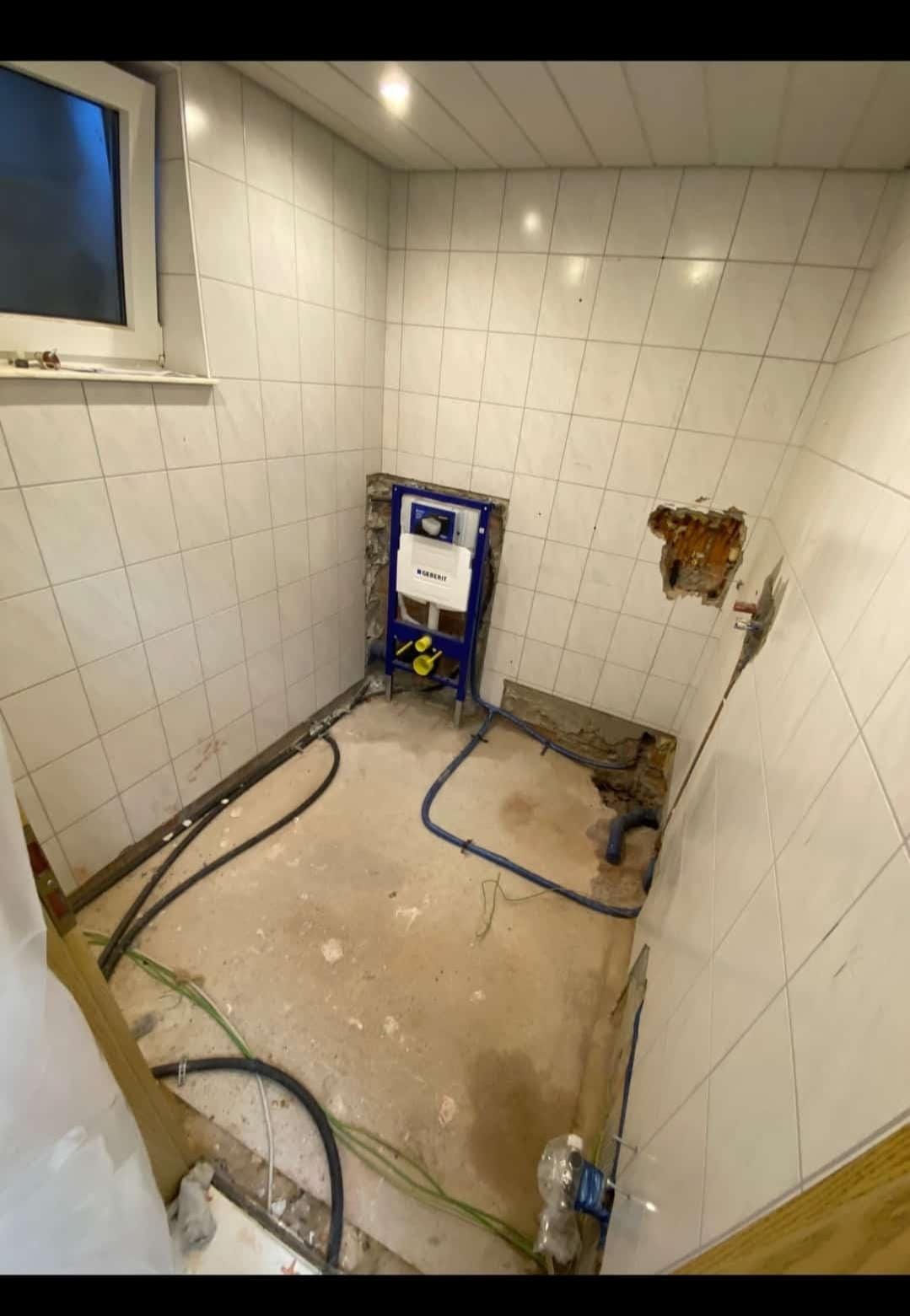 Badezimmer Baustelle Vorher